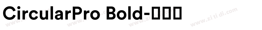 CircularPro Bold字体转换